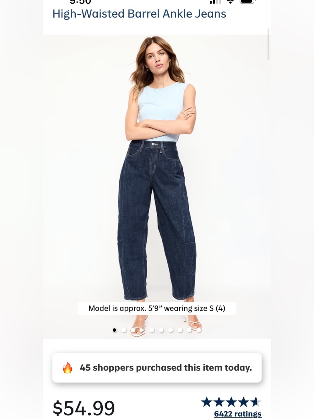 Old Navy Dark Indigo Boyfriend Jeans